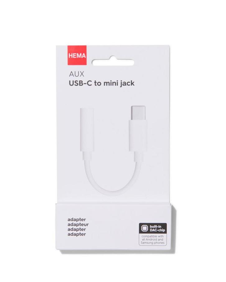 HEMA USB-C naar 3.5mm jack adapter, Computers en Software, Overige Computers en Software, Nieuw, Verzenden
