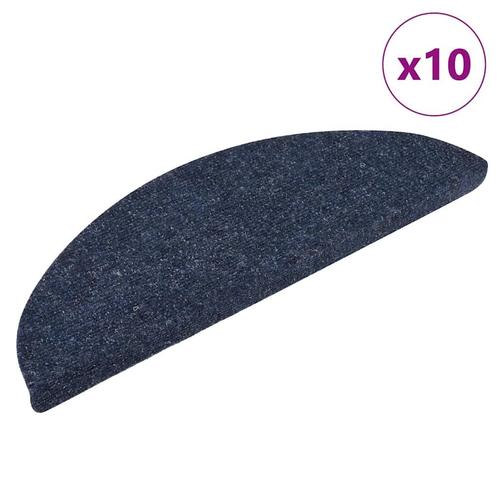 vidaXL Trapmatten zelfklevend 10 st 56x17x3 cm naaldvilt, Doe-het-zelf en Verbouw, Ladders en Trappen, Nieuw, Verzenden