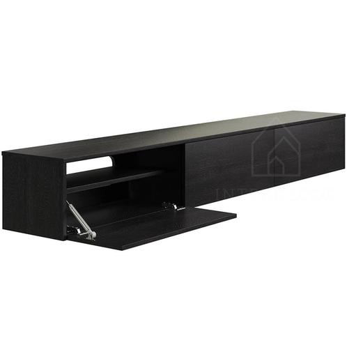 Madera TV-Meubel zwevend zwart 240 cm, Huis en Inrichting, Kasten | Televisiemeubels, 25 tot 50 cm, Nieuw, Overige materialen