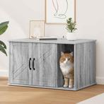 vidaXL Kattenhuis Grijs Sonoma 85 x 55 x 50 cm Bewerkt hout, Dieren en Toebehoren, Verzenden, Nieuw