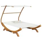 Loungebed Massief Hout - Tweedekansje - Tuin Musthave!, Ophalen of Verzenden, Nieuw, Hout