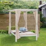 Dubbel Ligbed / Loungebed Kreta - Beige / Wit, Verzenden, Nieuw