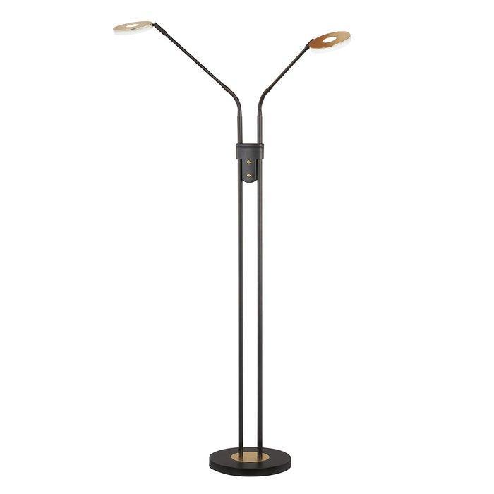 Fischer & Honsel - Staande lamp - Dent Dual-Light vloerlamp, Antiek en Kunst, Antiek | Lampen