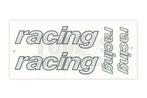 Stickerset Racing 4-delig universeel, Fietsen en Brommers, Brommeronderdelen | Algemeen, Nieuw, Verzenden