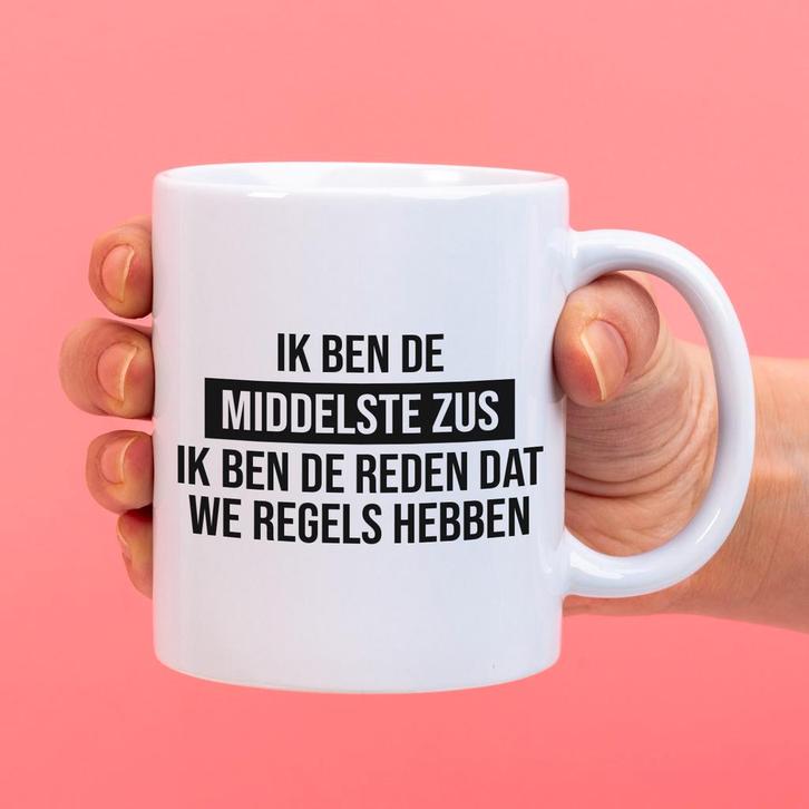 Mok Ik ben de middelste zus, Huis en Inrichting, Keuken | Servies, Verzenden
