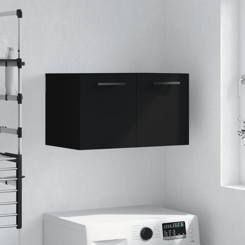 vidaXL Wandkast 60x36,5x35 cm bewerkt hout zwart, Huis en Inrichting, Kasten | Overige, Nieuw, Verzenden