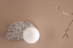 Wandlamp - Renzo - Wit - Terrazzo - Jörn, Huis en Inrichting, Lampen | Wandlampen, Verzenden, Nieuw