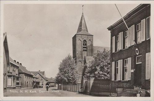 TRICHT - N. H. Kerk, Gemeentehuis, Verzamelen, Ansichtkaarten | Nederland, Verzenden