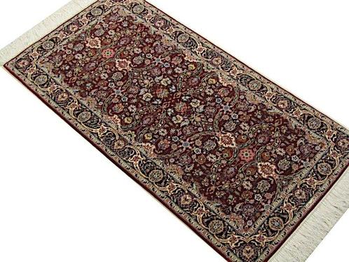 Isfahan met zijde - Tapijt - 125 cm - 60 cm, Huis en Inrichting, Stoffering | Tapijten en Kleden