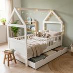 Huisbed Peuter 140x70cm | Vurenhout | OP=OP!, Kinderen en Baby's, Kinderkamer | Bedden, Nieuw, 70 tot 85 cm, Lattenbodem, 140 tot 160 cm