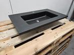 Wastafel 80 x 48 cm mat zwart metallic, Nieuw, Ophalen of Verzenden
