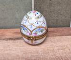 Fabergé ei - Vintage porseleinen sieradendoosje uit Limoges, Antiek en Kunst