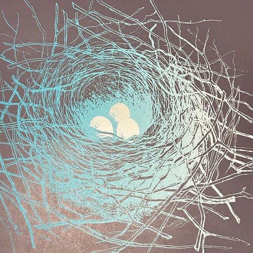 Nest nummer 3 - Zeefdruk - Sakamoto Kichi  (b 1932) -, Antiek en Kunst, Antiek | Overige Antiek
