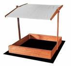 Houten Zandbak Grijs 120x120 | Verst. Zonnedak | Nieuw |..., Tuin en Terras, 100 tot 200 cm, Nieuw, Ophalen of Verzenden, 50 cm of meer