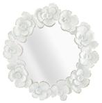 WANDSPIEGEL WIT BLOEM CM 82X2,6X85,5, Huis en Inrichting, Woonaccessoires | Spiegels, Ophalen of Verzenden, Nieuw