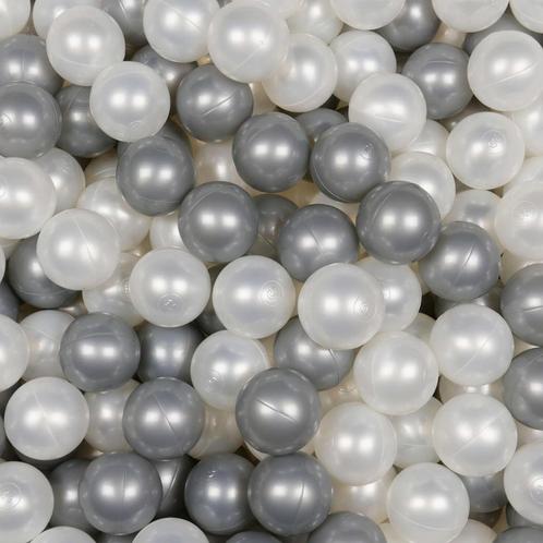 Ballenbak ballen | 100 stuks | Parel wit/zilver (Speelgoed), Kinderen en Baby's, Speelgoed | Educatief en Creatief, Nieuw, Ophalen of Verzenden
