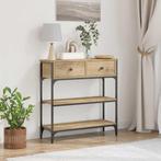 vidaXL Console Tafel artisanaal eikenkleurig 72,5 x 25 x 75, Huis en Inrichting, Tafels | Bijzettafels, Verzenden, Nieuw, 60 cm of meer