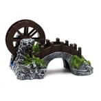 Brug en waterrad met luchtaansluiting large OS-283 - aquariu, Dieren en Toebehoren, Vissen | Aquaria en Toebehoren, Ophalen of Verzenden