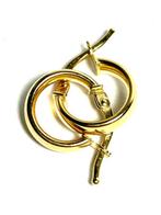 Zonder Minimumprijs - Hoepel oorbellen - 14 karaat Geel goud, Sieraden, Tassen en Uiterlijk, Antieke sieraden