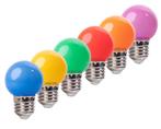 Set 15 gekleurde LED lampen - 6 kleuren, Nieuw, Verzenden
