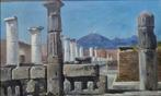 Scuola napoletana (XIX) - Pompei, Tempio di Apollo, Antiek en Kunst