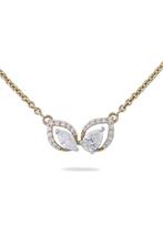 Hanger - 18 karaat Geel goud - 0.64ct. tw. Diamant, Sieraden, Tassen en Uiterlijk, Antieke sieraden