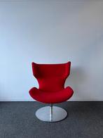 Fauteuil - Artifort Boson - design stoel - Rode stoffering -, Vergader- of Presentatieruimte, Ophalen of Verzenden, Gebruikt, Stoel