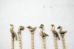 Figuur - Cocktail Picks (7) - .833 zilver, Antiek en Kunst, Antiek | Goud en Zilver