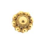 Gouden broche van Zeeuwse knopen | Vintage (zeeuws knopje), Ophalen of Verzenden, Gebruikt, Overige kleuren, Goud