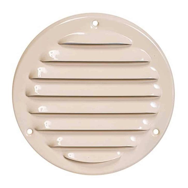 Europlast metalen ventilatierooster rond beige Ø 125mm -, Doe-het-zelf en Verbouw, Ventilatie en Afzuiging, Ophalen of Verzenden