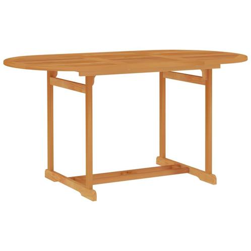 vidaXL Tuintafel 150x90x75 cm massief teakhout, Tuin en Terras, Tuintafels, Nieuw, Teakhout, Verzenden