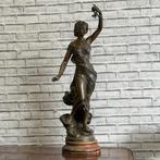 sculptuur, Avril - 52 cm - Gepatineerd brons, Antiek en Kunst