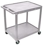 Luxor kunststof etagewagen  -  Grijs  -  Polyethyleen met, Verzenden