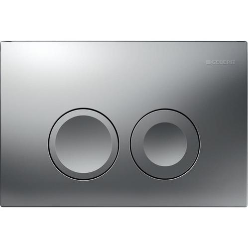 Bedieningsplaat Geberit Delta 25 Round Frontbediening, Doe-het-zelf en Verbouw, Sanitair, Overige typen, Nieuw, Chroom, Ophalen of Verzenden