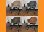 Outlet prijs! Eetkamerstoel Brione Microvezel 360 graden, Huis en Inrichting, Verzenden, Nieuw, Vijf, Zes of meer stoelen