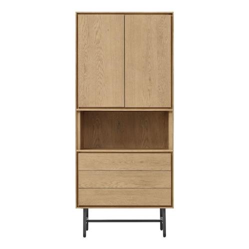 Belvio opbergkast 2d+3l+ov light oak veneer, Huis en Inrichting, Kasten | Overige, Nieuw, Ophalen of Verzenden