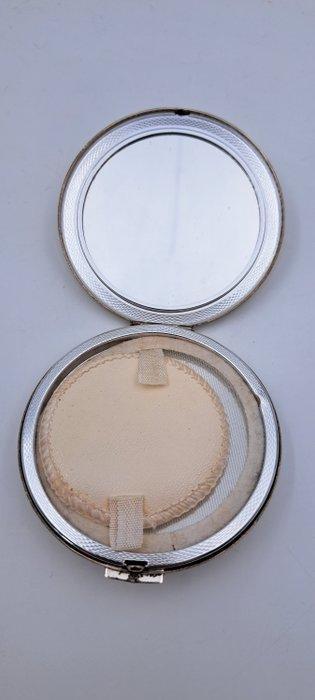 Doos - Poederdoos - .925 zilver - 1ste gehalte zilveren poe, Antiek en Kunst, Antiek | Goud en Zilver