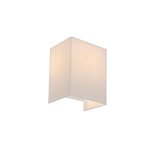 Moderne wandlamp jute wit met stoffen kap  - Vete, Huis en Inrichting, Lampen | Wandlampen, Nieuw, Overige materialen