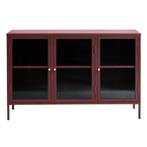 *WOONWINKEL* Dressoir Met Ribbelglas Rood, Huis en Inrichting, Kasten | Dressoirs, Verzenden, Nieuw