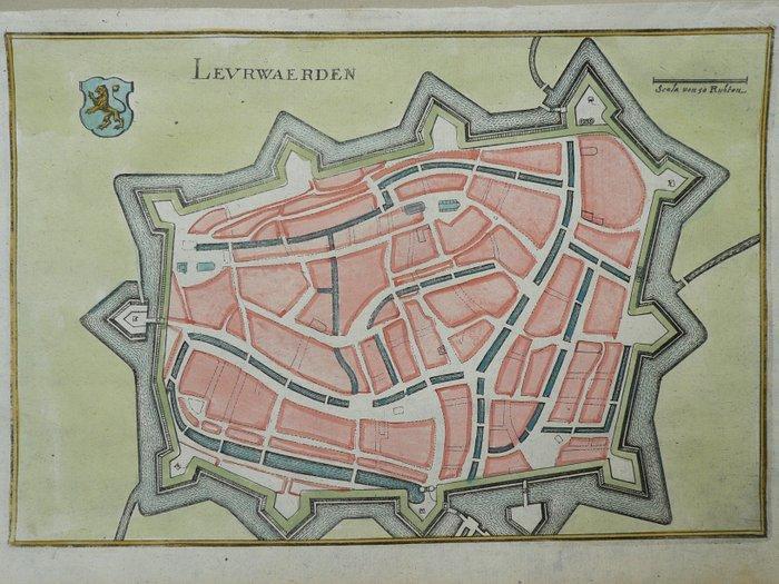 Nederland - Leeuwarden; Caspar Merian - Leurwaerden -, Boeken, Atlassen en Landkaarten