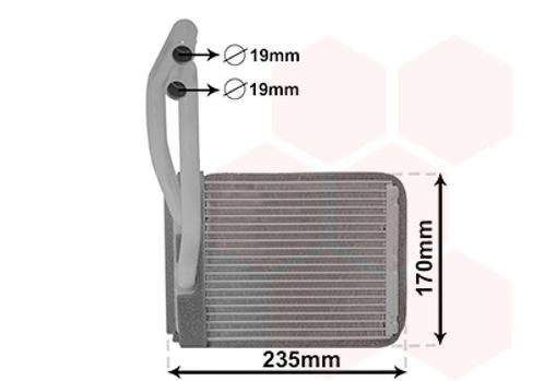 KACHEL RADIATEUR VOOR HYUNDAI TERRACAN HP 2001-2003, Auto-onderdelen, Airco en Verwarming, Nieuw, Ophalen of Verzenden