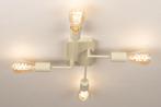 Rietveld Plafondlampen - Beige, Zand - Metaal, Verzenden, Nieuw