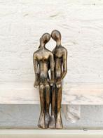Beeldje - Kissing couple - Brons, Antiek en Kunst