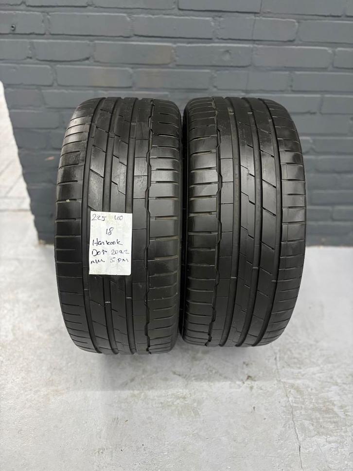 225/40/18 HANKOOK S1EVO3 5,9MM 2 STUKS 130,- (2022), Auto-onderdelen, Banden en Velgen, 18 inch, Zomerbanden, 225 mm, Personenwagen