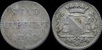 Netherlands Utrecht Stad silver duit 1740 zilver, Verzenden