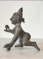 Groot Bala Krishna beeld 19 cm - Brons - India - eind 19e