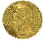 Gouden 100 Francs Monaco (1891-1904), Postzegels en Munten, Munten | Europa | Niet-Euromunten, Verzenden, Losse munt, Goud
