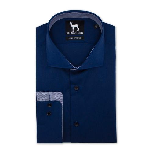 GENTS - Blumfontain NOS navy - M 39/40, Kleding | Heren, Overhemden, Verzenden
