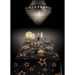 Kerst tafelkleed met gouden sterren 130 x 180 cm - Tafelkl.., Ophalen of Verzenden, Nieuw