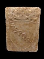 sculptuur, Stemma Araldico  S.P.Q.R. - 25 cm - mineraal
